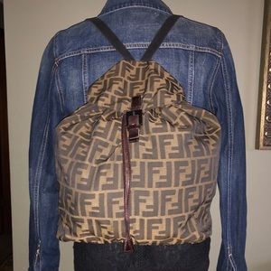 Rare Fendi Zucca Backpack with insert!
